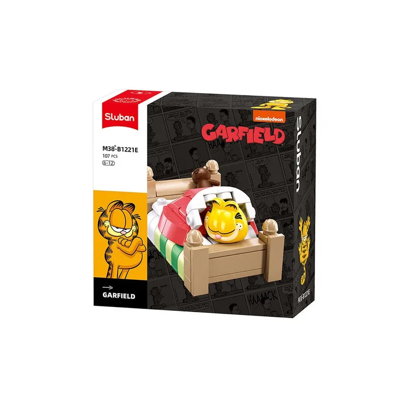 Garfield bouwstenen set - Bed (M38-B1221E) fra Sluban – produktbillede