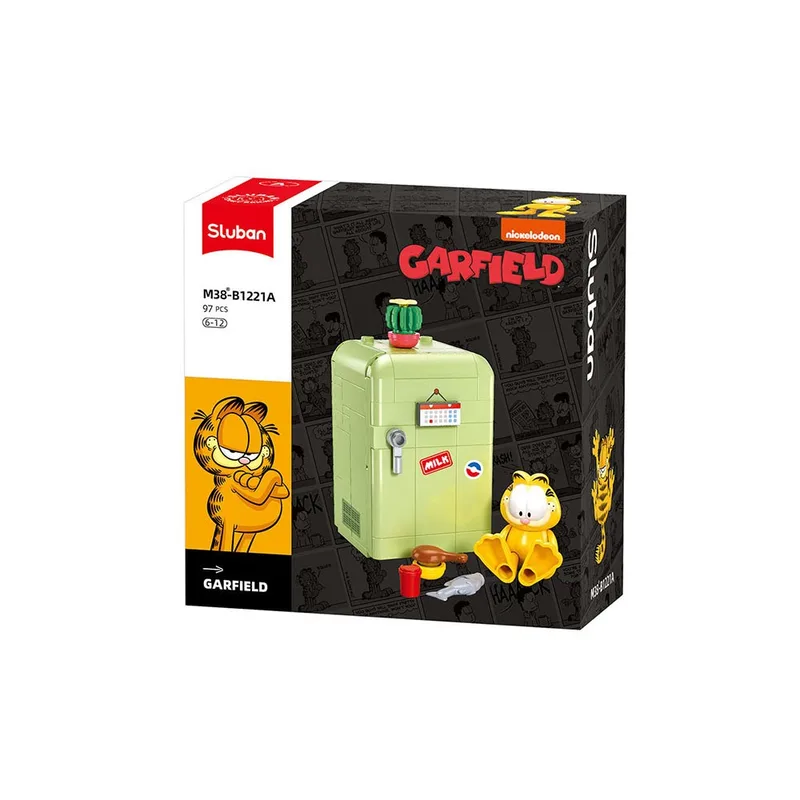 Garfield bouwstenen set - Koelkast (M38-B1221A) von Sluban – Produktfoto