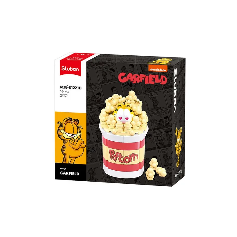 Garfield bouwstenen set - Popcorn (M38-B1221D) von Sluban – Produktfoto