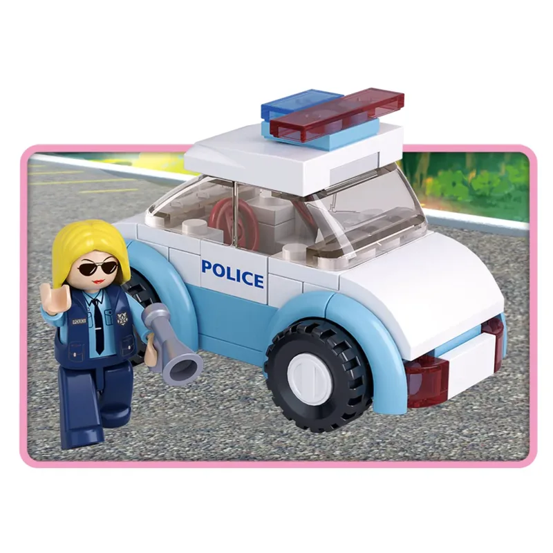 Girls Dream Polizist mit Polizeiwagen de Sluban – photo du produit 3 sur 4