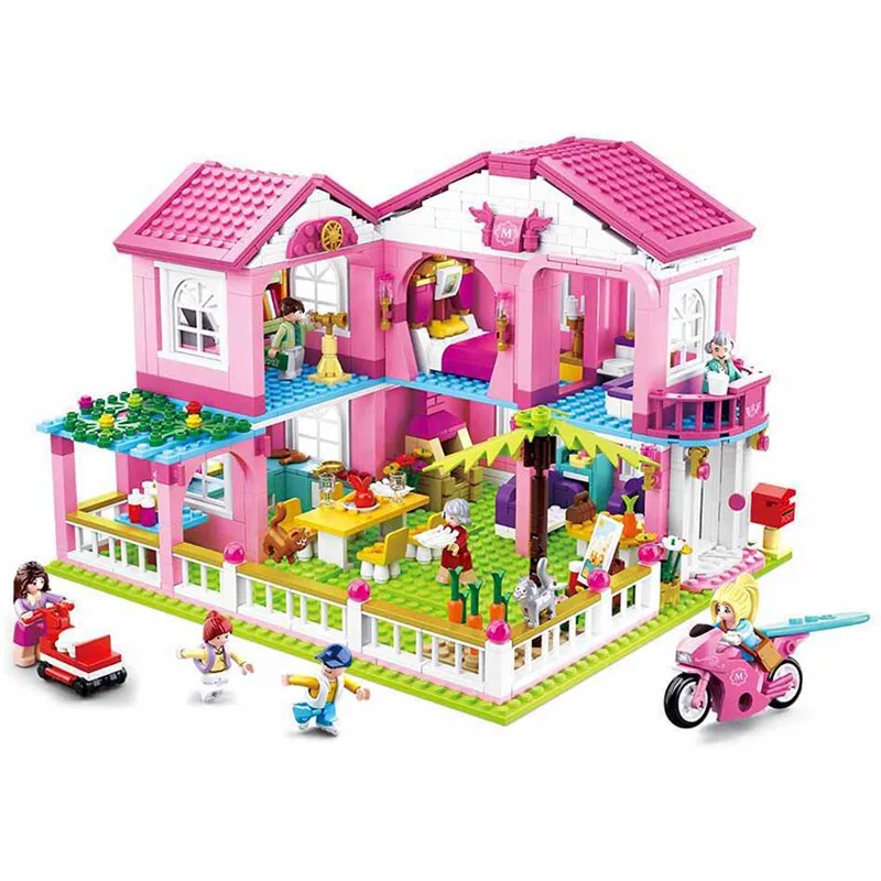 Holiday Villa (Girl's Dream) bouwstenen set (M38-B0721) von Sluban – Produktfoto