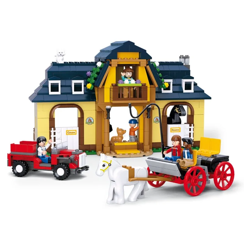 Horse Farm bouwstenen set fra Sluban – produktbillede