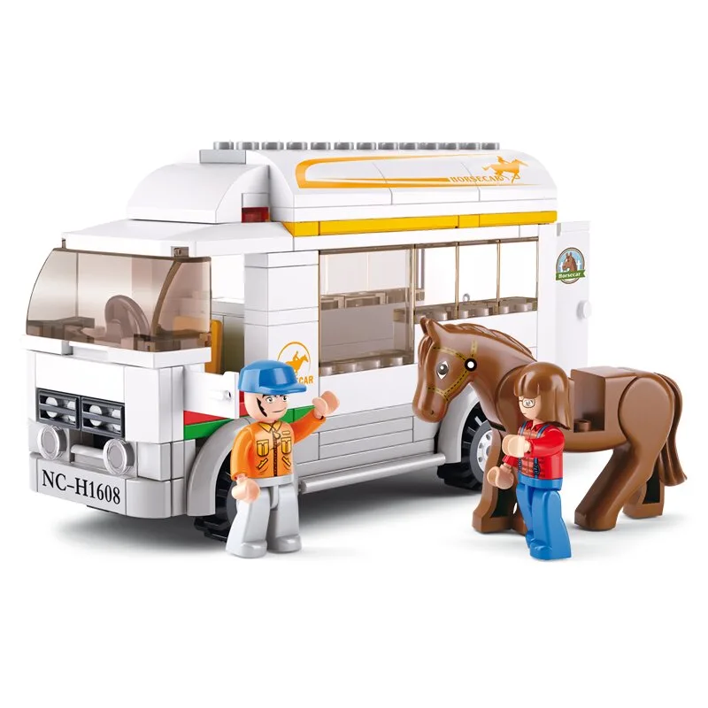 Horse Trailer bouwstenen set från Sluban – produktbild