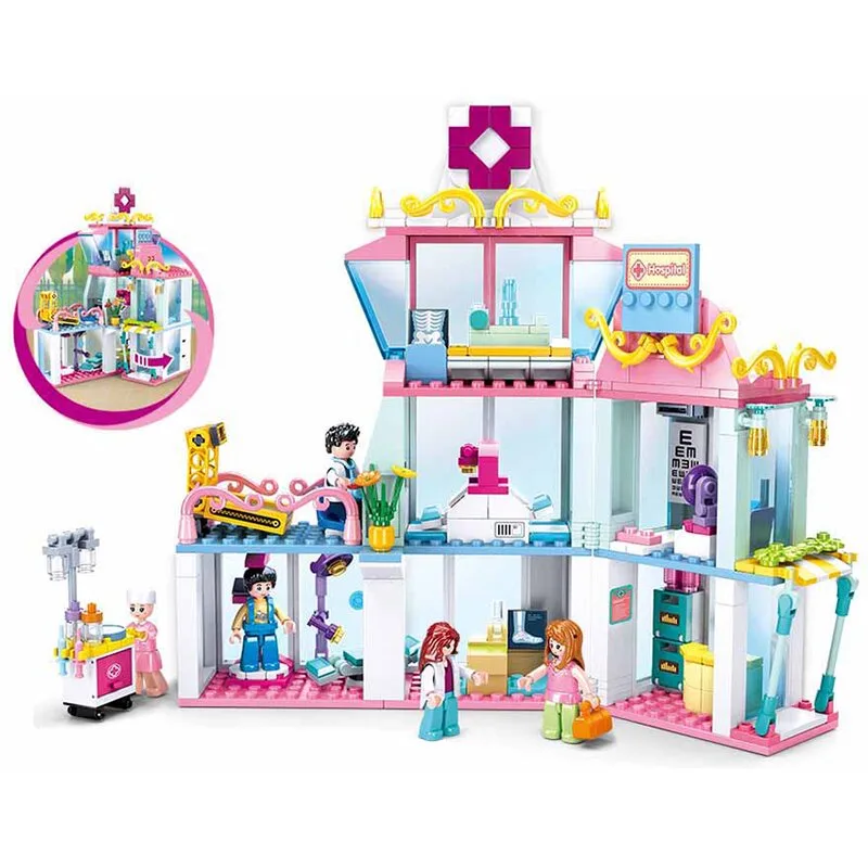 Hospital (Girl's Dream) bouwstenen set fra Sluban – produktbillede