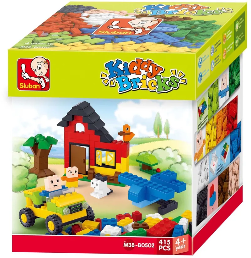 Kiddy Bricks - Basis Bouwstenen 415 stuks M38-B0502Sluban van Sluban in Multicolor – productfoto