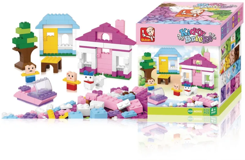 Kiddy Bricks - Basis Bouwstenen 415 stuks M38-B0503Sluban by Sluban in Kleurenmix – product photo