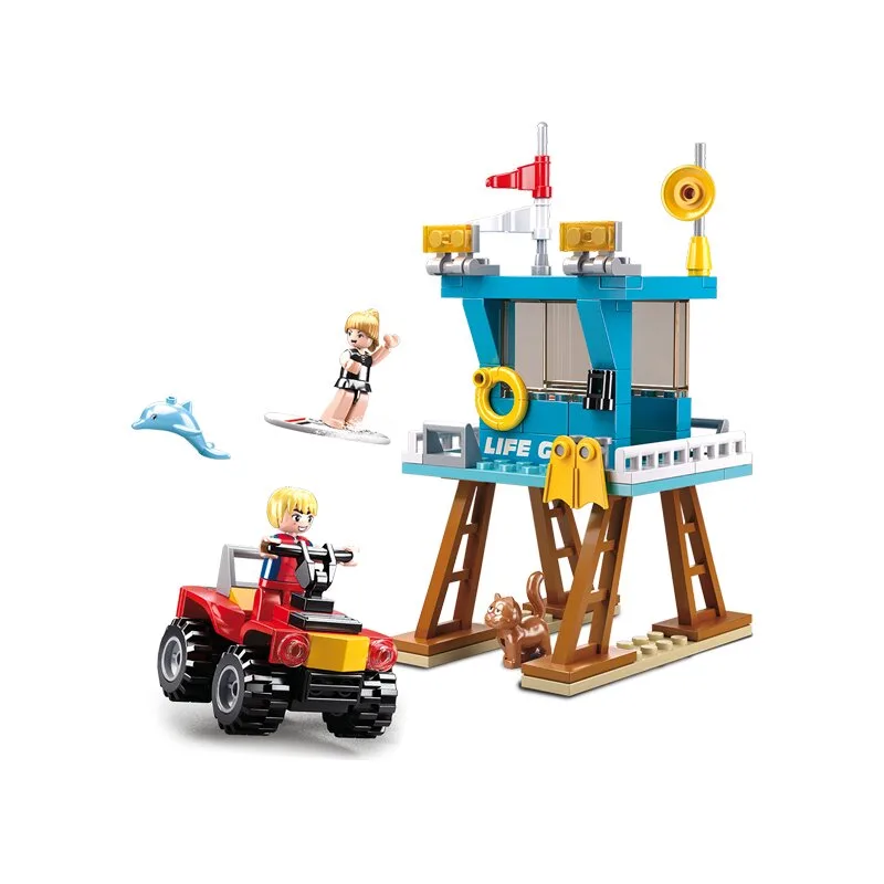 Lifeguard Tower bouwstenen set von Sluban – Produktfoto