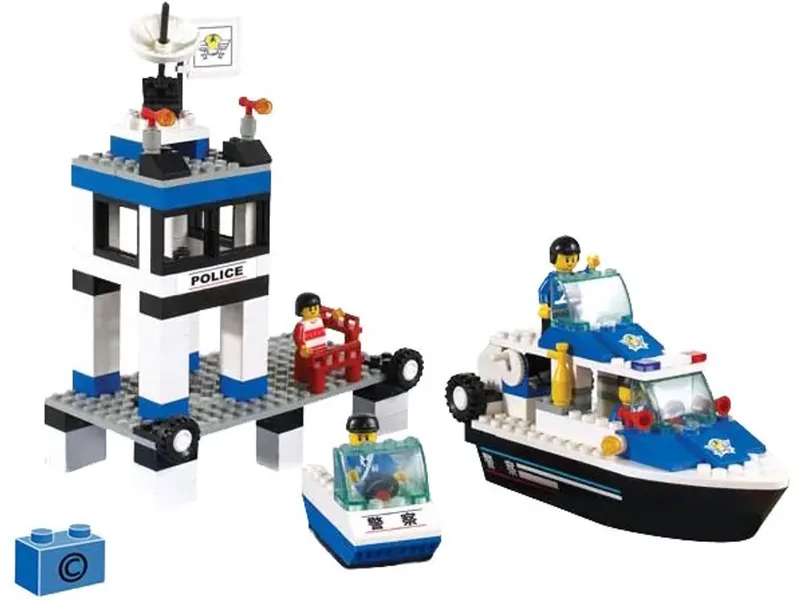 M38-B1200 City Police super power Wrecking Crew water politie bouwset de Sluban en Multi- color – photo du produit