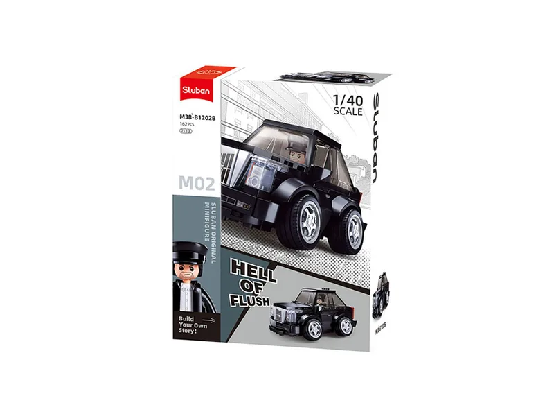 MCAR M02 carclub bouwstenen set (M38-B1202B) von Sluban – Produktfoto