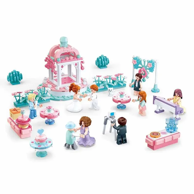 Les Filles Rêvent Du Jeu De Construction De Mariage 353 Pièces de Sluban – photo du produit 4 sur 5