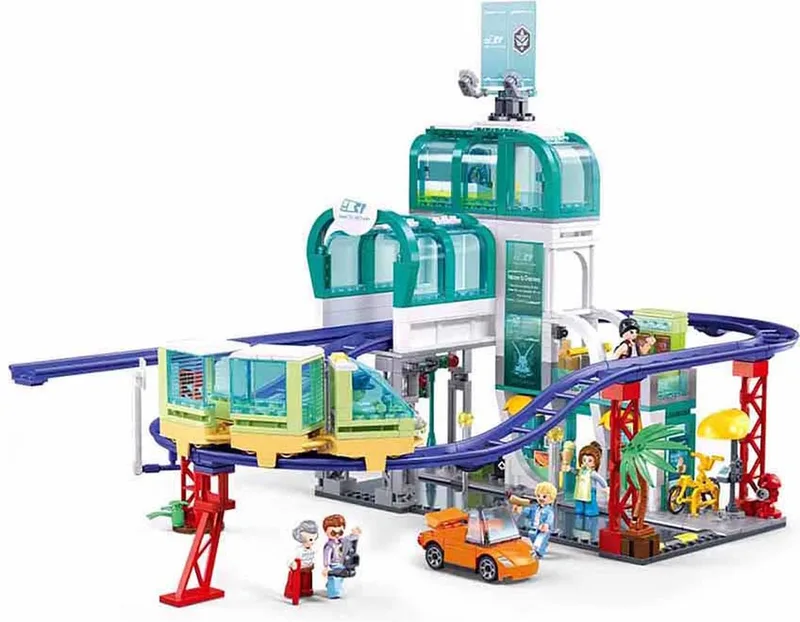 Metropolis centrale trein station, Sluban 1263, Bouwblokken, Sluban by Sluban in Multi – product photo