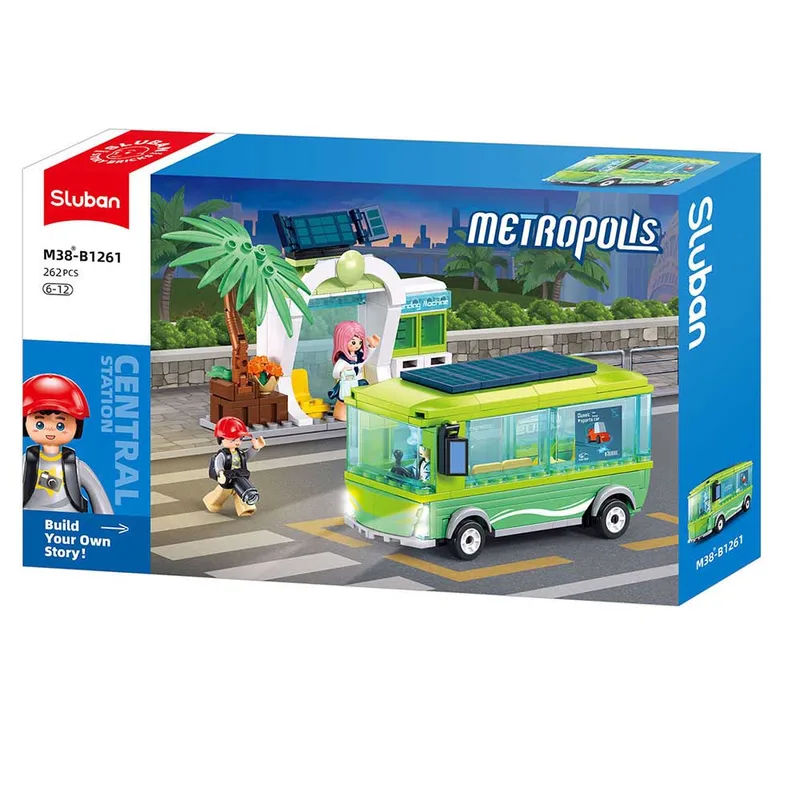 Metropolis nieuwe elektrische bus van Sluban – productfoto