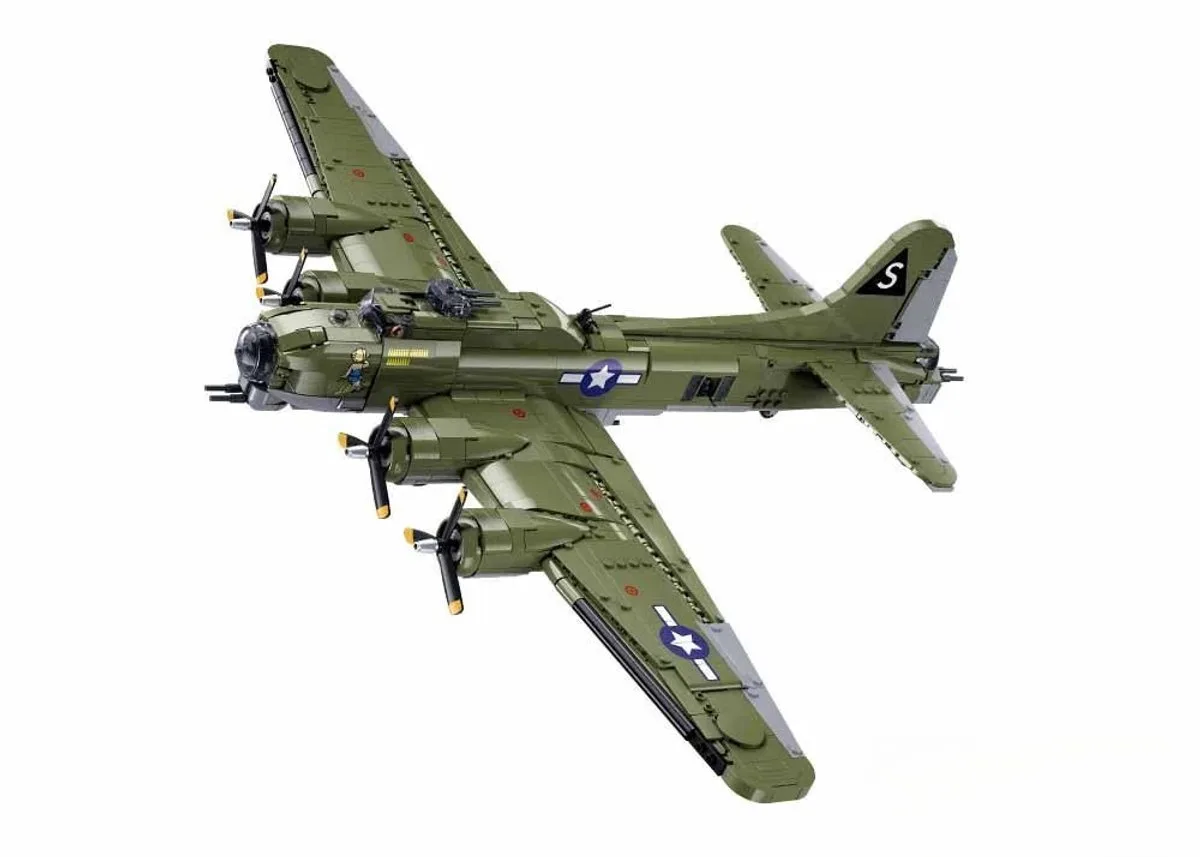 Model Bricks B-17GS Vliegende Vesting bouwspeelgoed vanaf 14 jaar - Constructiespeelgoed modelbouw - bouwdoos met 1270 bouwstenen - M38-B1367 de Sluban – photo du produit