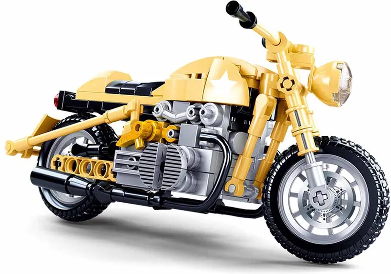 ModelBricks Army Motor bouwspeelgoed – Constructiespeelgoed – bouwset met 223 bouwstenen – M38-B0959 – vanaf 8 jaar by Sluban in Motor Army – product photo