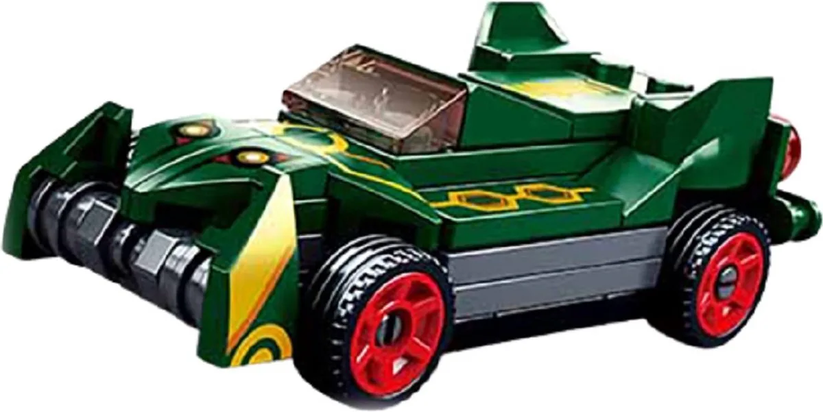 ModelBricks bouwspeelgoed kinderen vanaf 6 jaar – Constructiespeelgoed modelbouw raceauto – bouwdoos met 54 bouwstenen – M38-B0801F von Sluban in Groene Sportwagen – Produktfoto