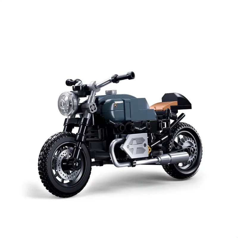 ModelBricks Motorcycle RNINEMS bouwspeelgoed – Constructiespeelgoed motor modelbouw – bouwdoos met 191 bouwstenen – M38-B1134 – vanaf 10 jaar van Sluban in Motor Rninems – productfoto