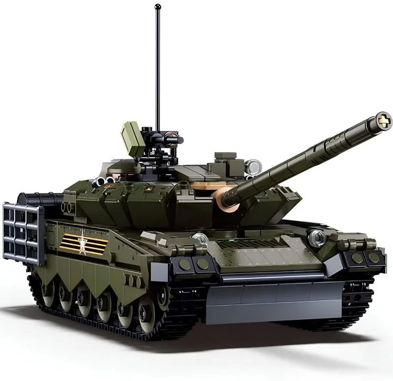 ModelBricks T‑80BVMS Tank bouwspeelgoed - Constructiespeelgoed modelbouw - bouwdoos met 798 bouwstenen - M38-B1178 - vanaf 10 jaar de Sluban en T-80BVMS Tank – photo du produit