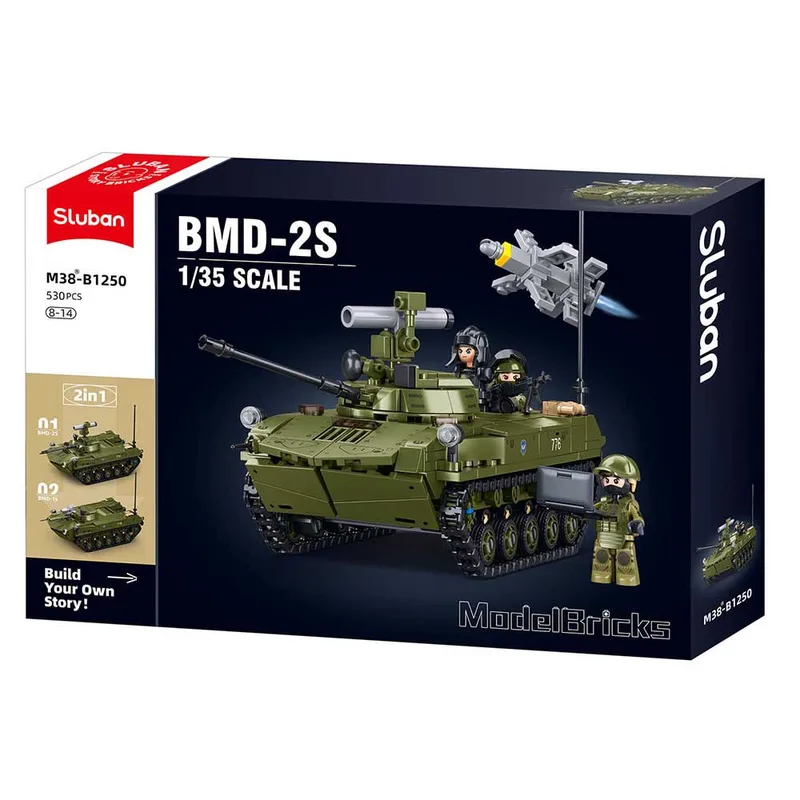 Modelbricks tank BMD-2S van Sluban – productfoto