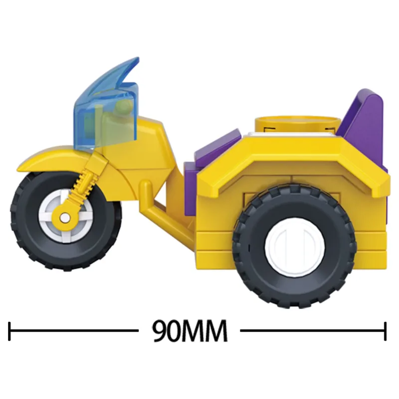 Motorcycle with Sidecar (Girl's Dream) bouwstenen set fra Sluban – produktbillede 4 af 4