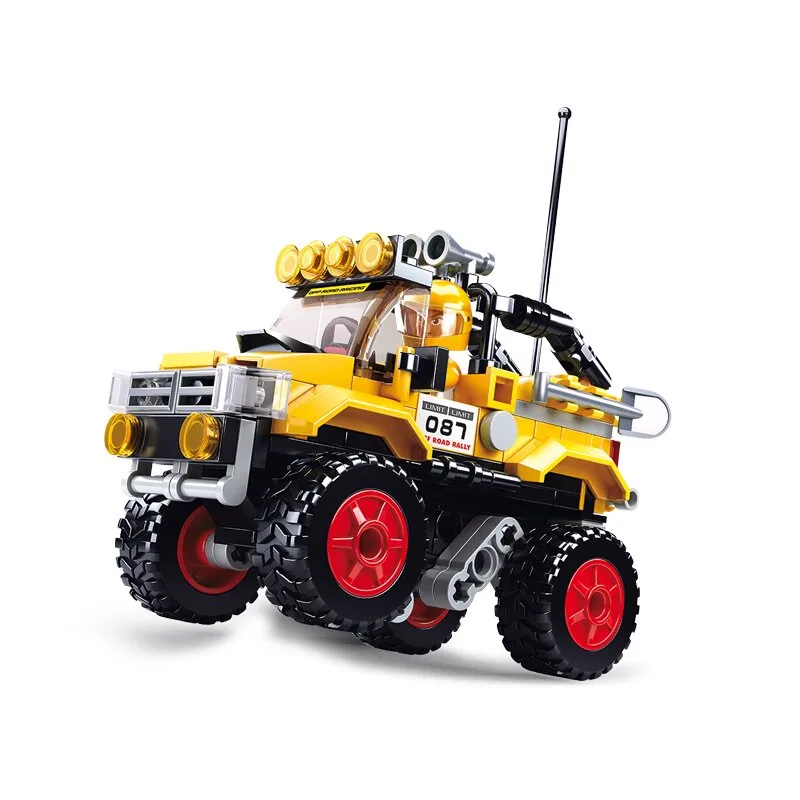 Off-Road Vehicle yellow bouwstenen set fra Sluban – produktbillede