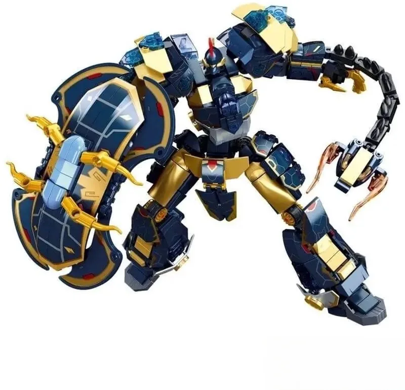 P.R. Mecha 11 Colossus Defender bouwspeelgoed actiefiguur – Constructiespeelgoed – bouwset met 685 bouwstenen – M38‑B1272 – vanaf 8 jaar by Sluban in P.R. Mecha 11 Colossus Defender – product photo