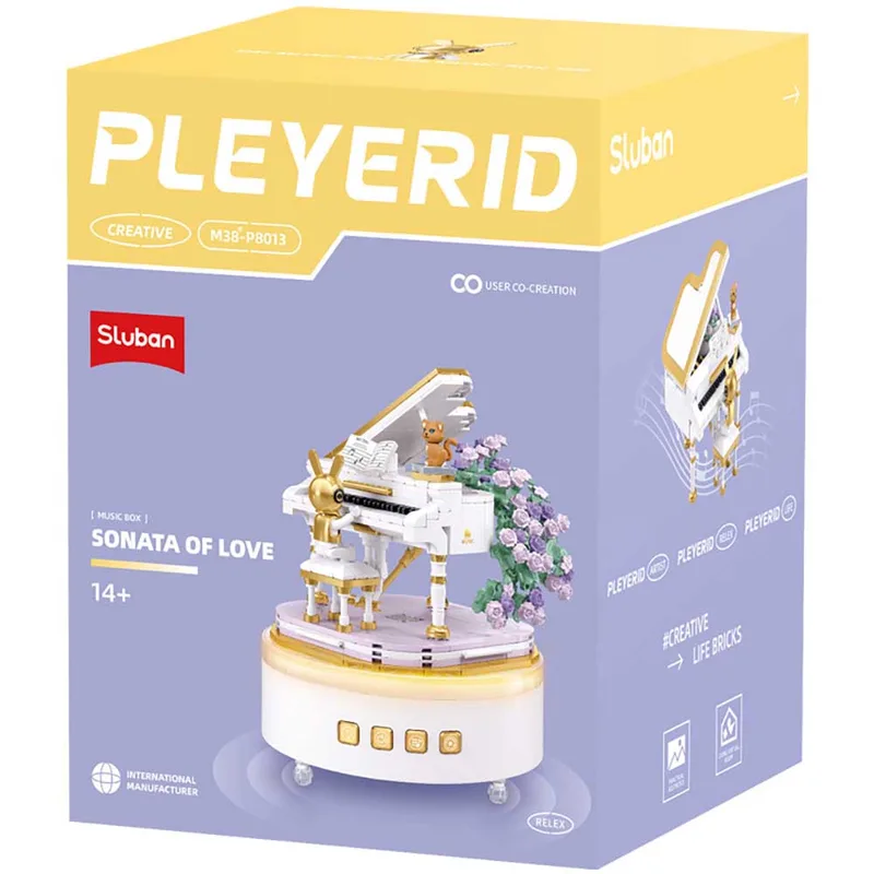 Pleyerid muziek doos Sonata of love piano van Sluban – productfoto