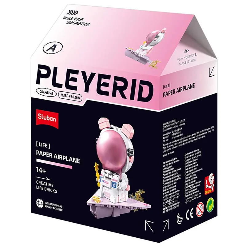 Pleyerid paper airplane (M38-P8026A) van Sluban – productfoto