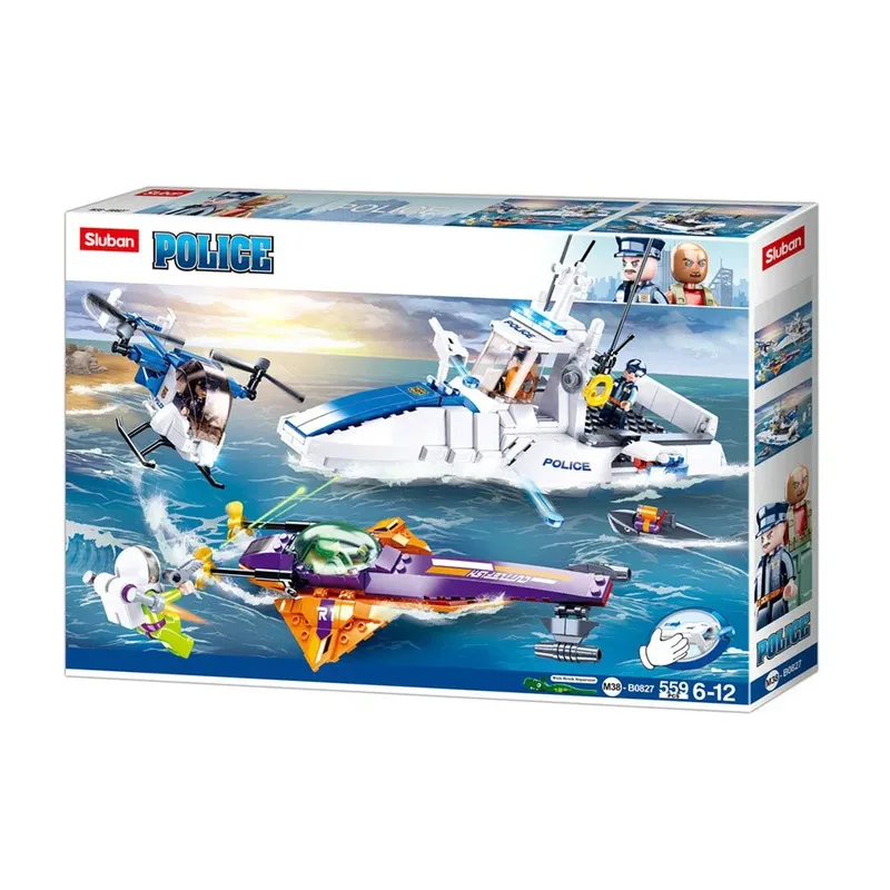 Jeu De Construction Et D´enquête Maritime De La Police 559 Pièces de Sluban – photo du produit 2 sur 5