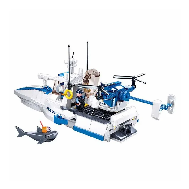 Jeu De Construction Et D´enquête Maritime De La Police 559 Pièces de Sluban – photo du produit 4 sur 5