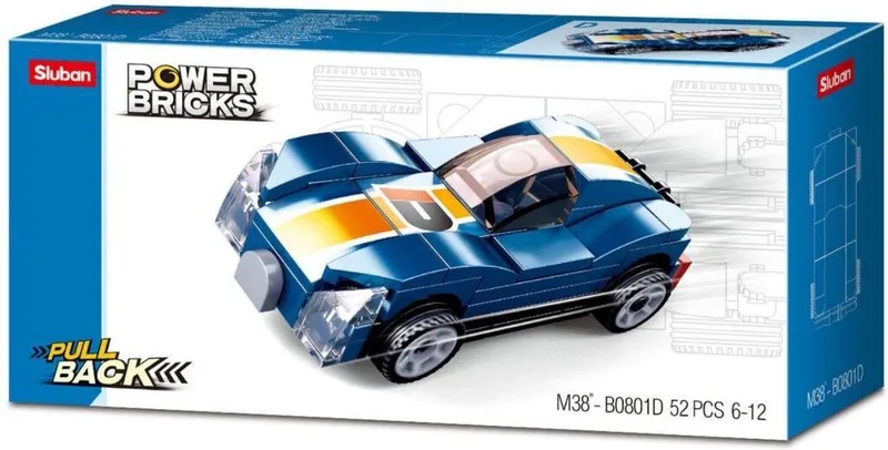 Power Bricks - Blue Monster van Sluban in Blauw – productfoto