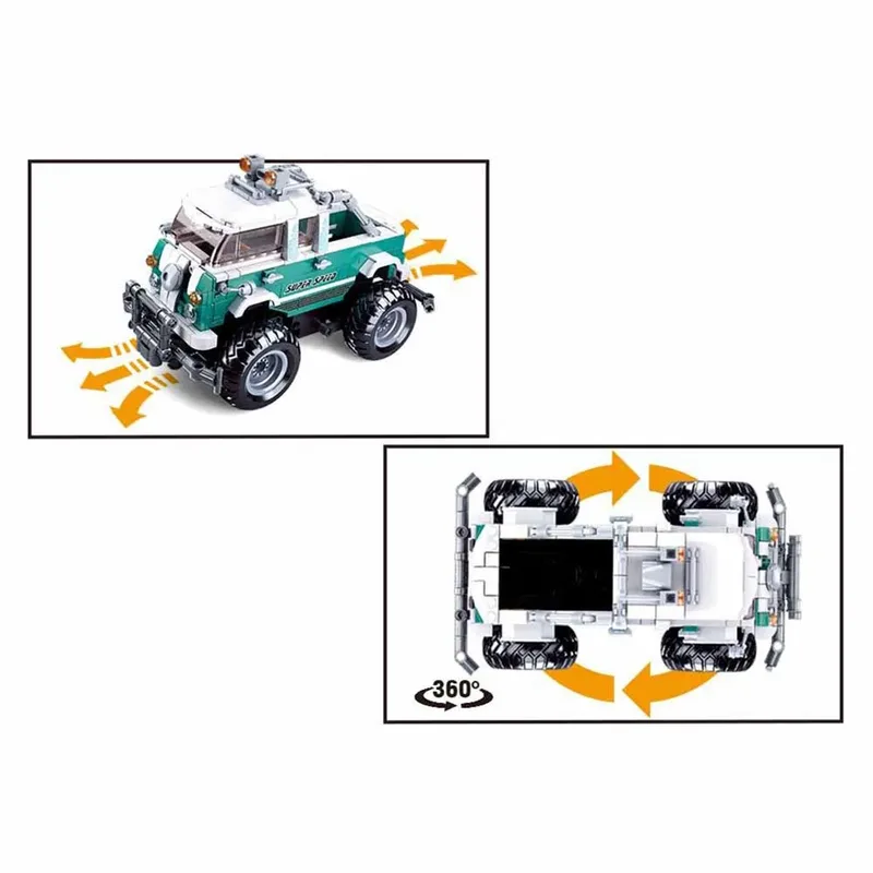 Power Bricks R/c 2.4g Truck Bouwspel 397 Stukken de Sluban – photo du produit 5 sur 5