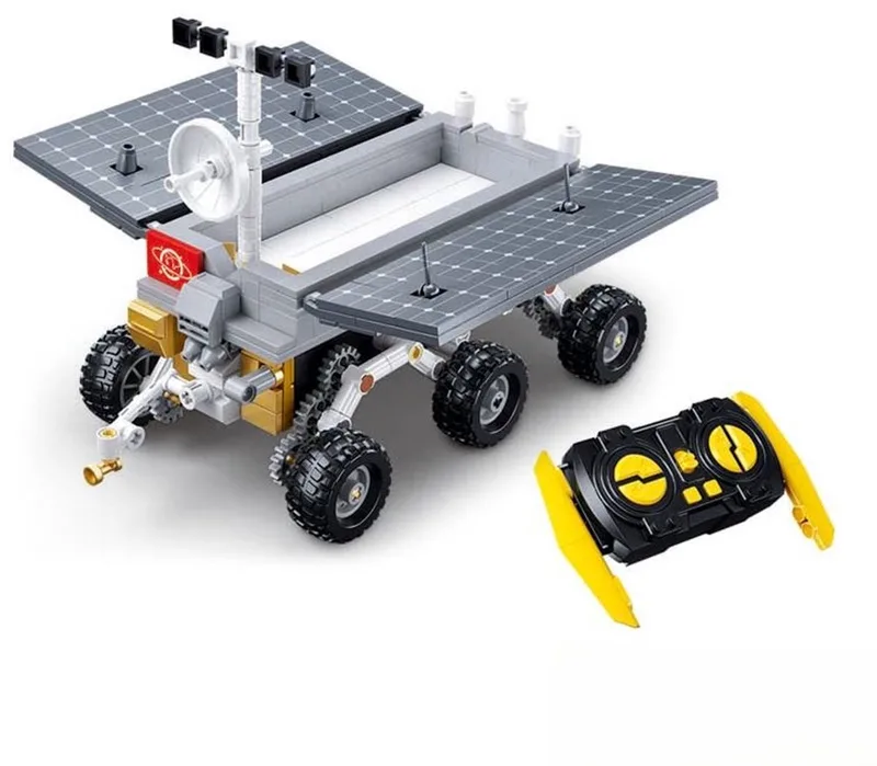 PowerBricks Rabbit Rover bouwspeelgoed en RC voertuig vanaf 8 jaar – constructiespeelgoed modelbouw – bouwdoos met 372 bouwstenen – M38-B1157 van Sluban in Mars Rover – productfoto