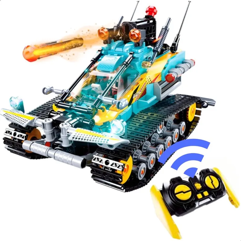 PowerBricks RC terreinwagen bouwspeelgoed en RC voertuig kinderen vanaf 8 jaar – constructiespeelgoed – bouwdoos met 530 bouwstenen – M38-B1021 van Sluban in Scorpion Scout – productfoto