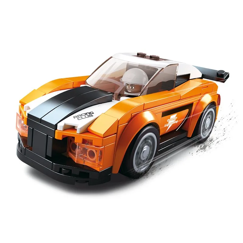 Sports Car Bobcat bouwstenen set (M38-B0633B) van Sluban – productfoto