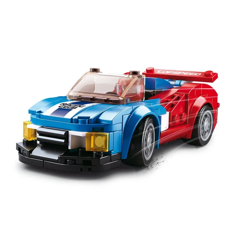 Sports Car Butterfly bouwstenen set (M38-B0633E) van Sluban – productfoto
