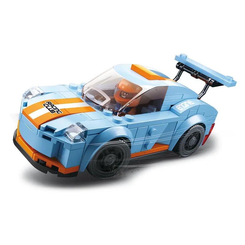 Sports Car Leopard bouwstenen set (M38-B0633A) från Sluban – produktbild