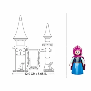 Contes D´hiver Jeu De Construction Du Château D´hiver 135 Pièces de Sluban – photo du produit 3 sur 5