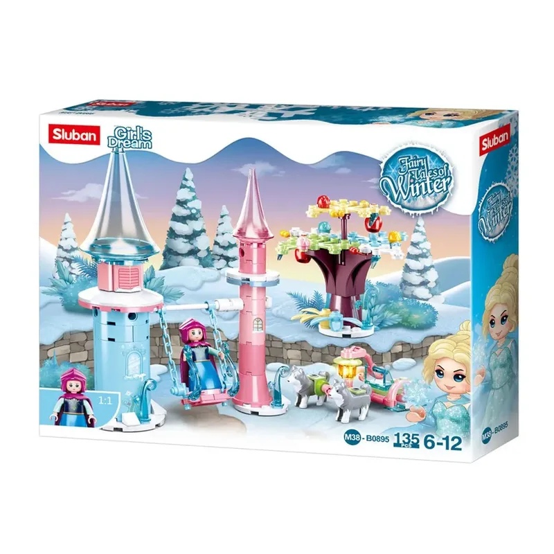 Contes D´hiver Jeu De Construction Du Château D´hiver 135 Pièces de Sluban – photo du produit 2 sur 5