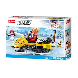 Stad Sneeuw Reddings Sneeuwscooter Bouwspel 115 Stukken de Sluban – photo du produit 2 sur 4