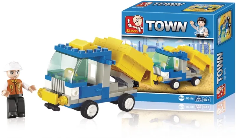 Town - Kiepwagen M38-B0178Sluban van Sluban in Kleurenmix – productfoto
