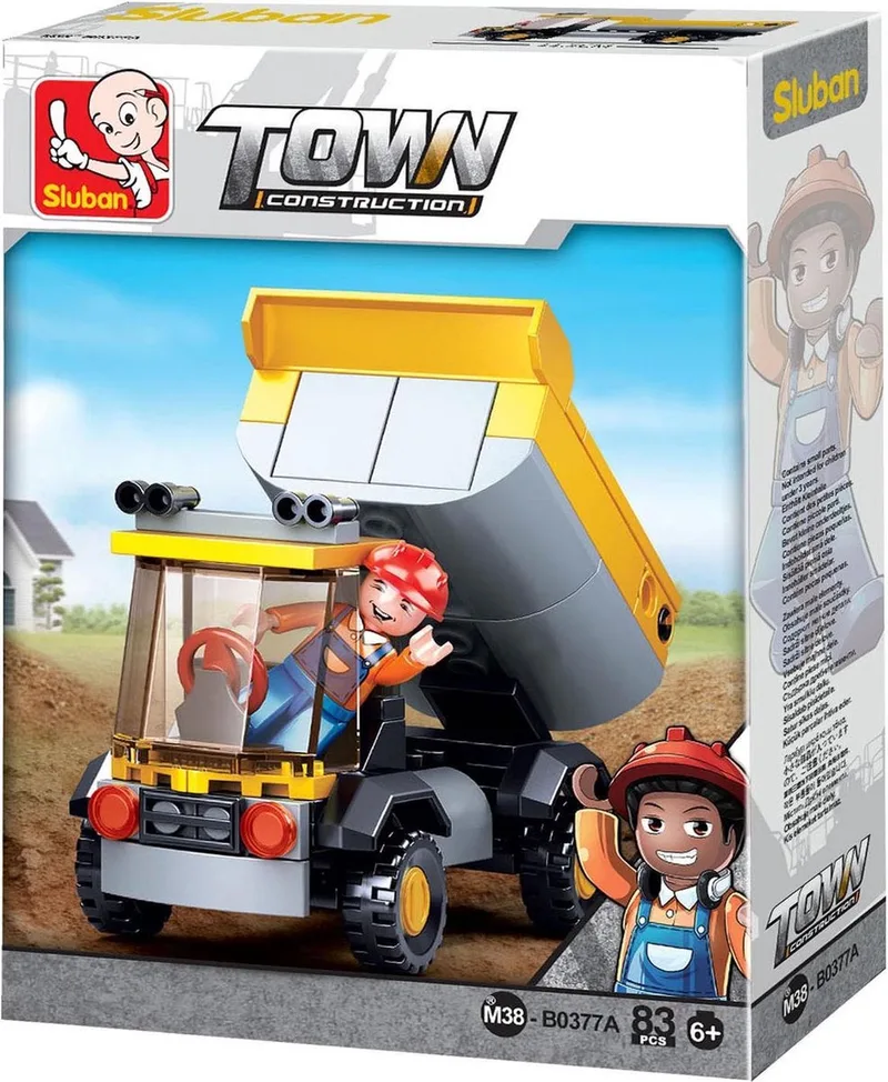 Town - Kleine Kiepwagen van Sluban in Town Kiepwagen – productfoto