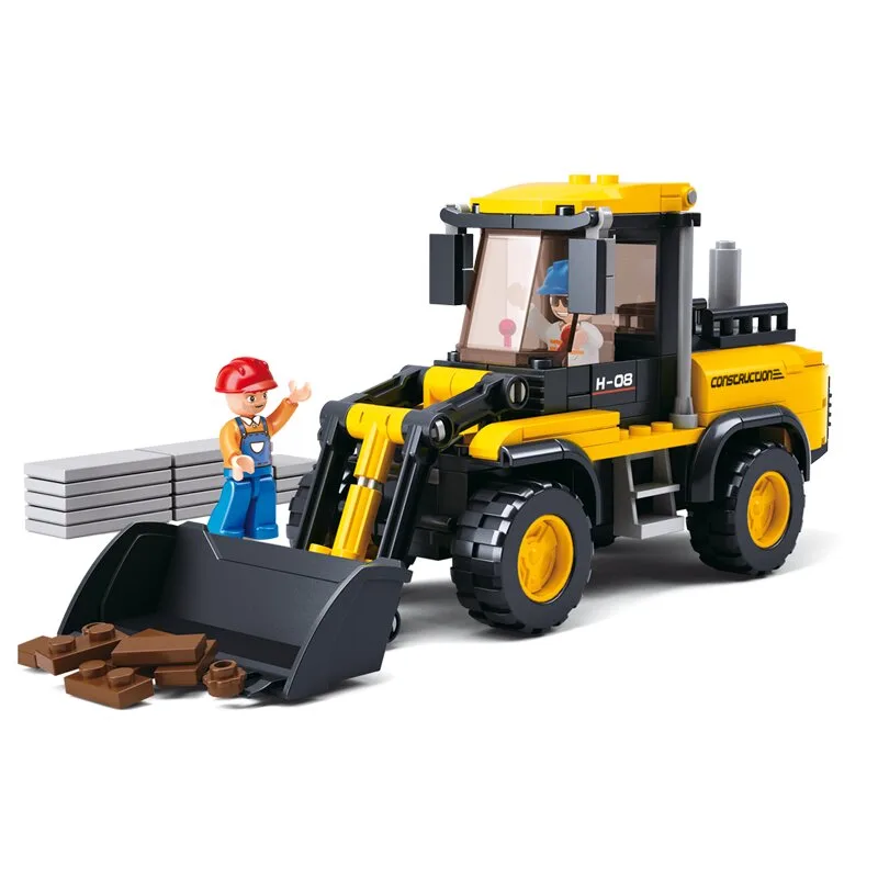 Wheel Loader bouwstenen set (M38-B0538) van Sluban – productfoto