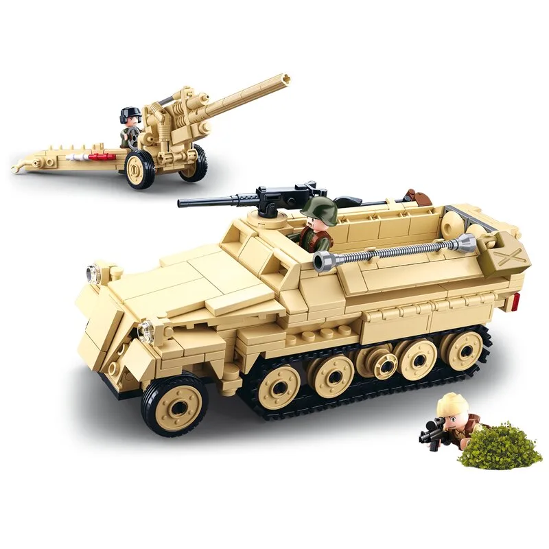 WWII - German Half-Track Vehicle (M38-B0695) van Sluban – productfoto