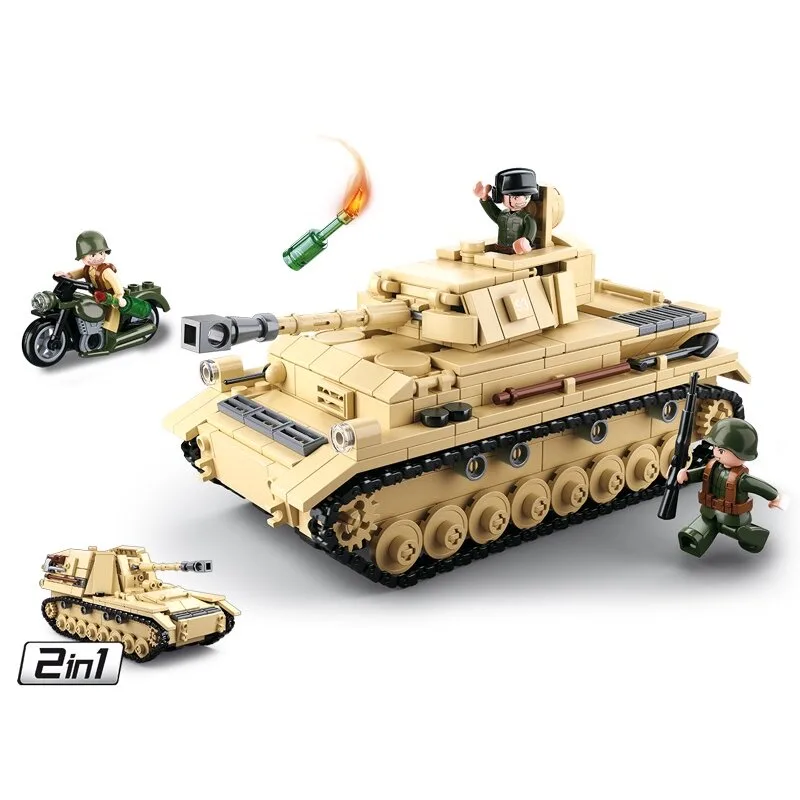 WWII - German Tank (M38-B0693) van Sluban – productfoto