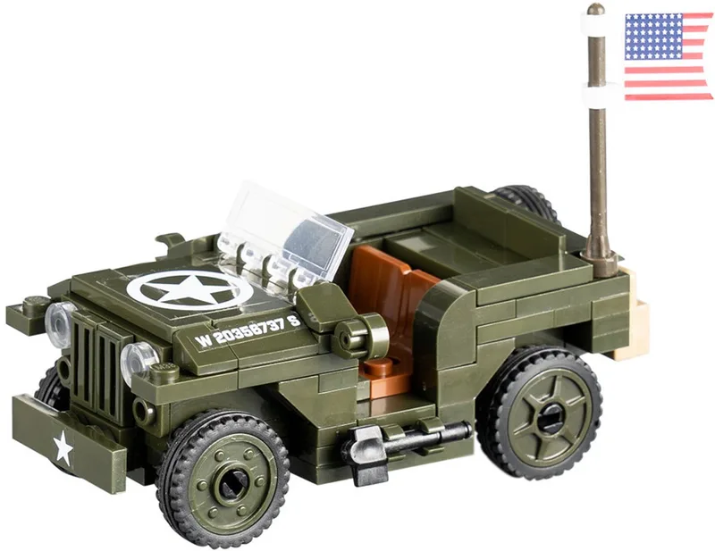 WWII Jeep US Army M38-70210 von Sluban in Groen – Produktfoto