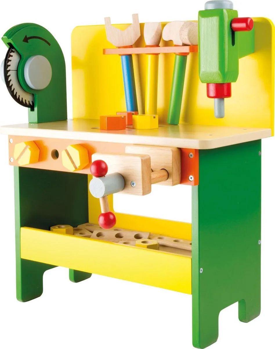 Base Toys Houten Werkbank Christian von small foot in Blank – Produktfoto