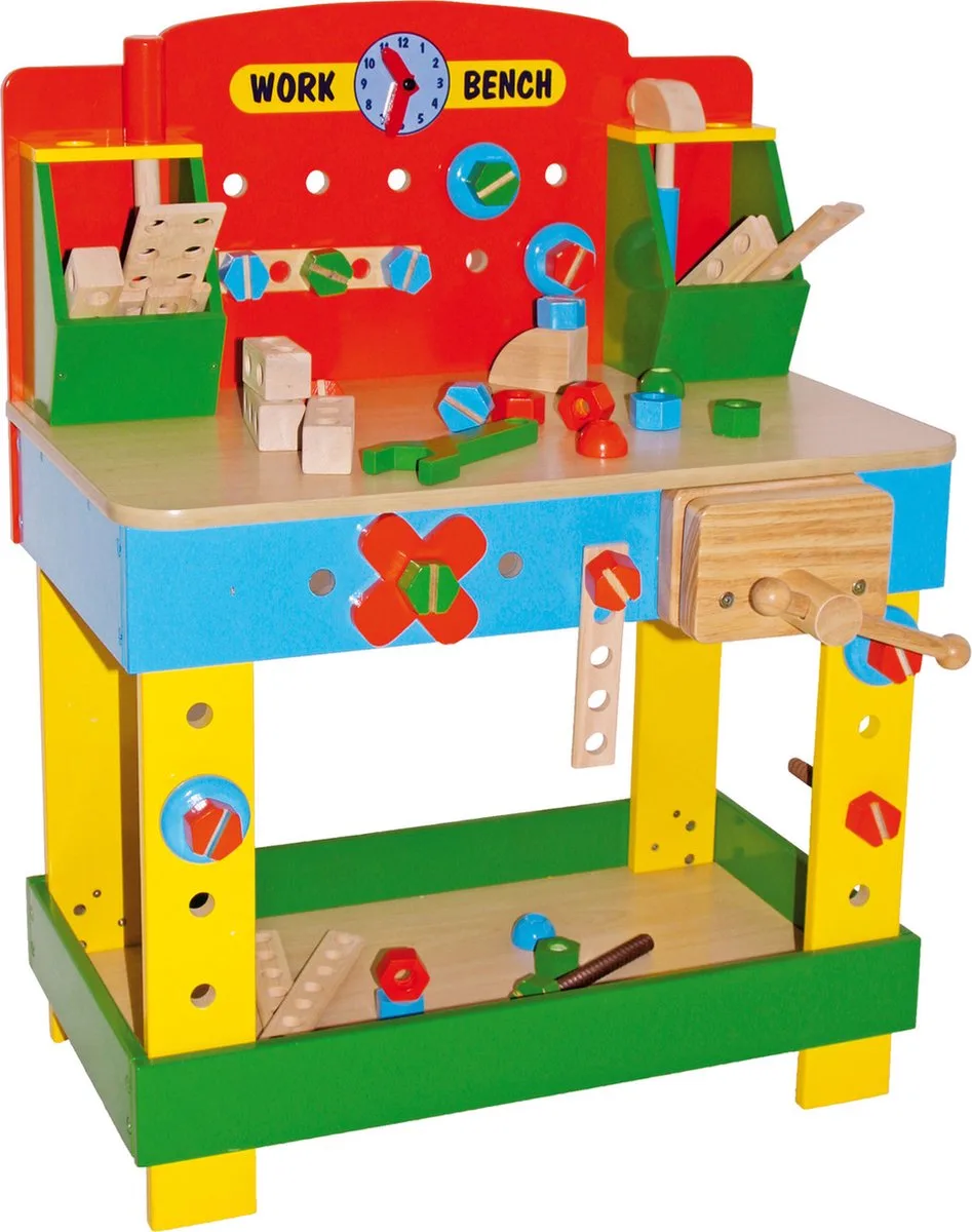 Base Toys Houten Werkbank Tobi fra small foot i Flerfarvet – produktbillede