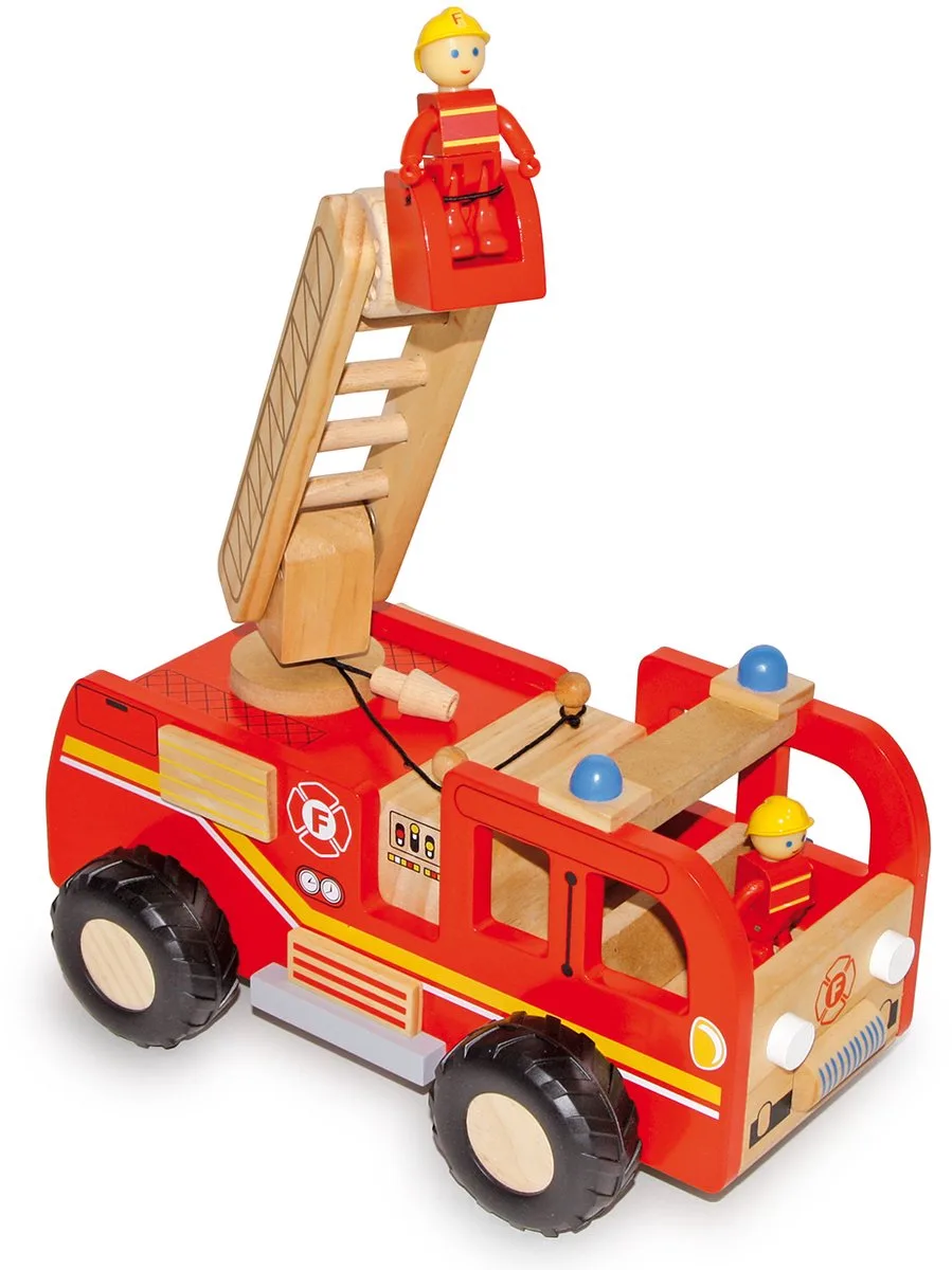 Brandweer-vrachtauto de small foot en Rouge – photo du produit