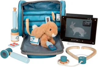 Dierenartstas met Pluche Konijn van small foot in Meerkleurig – productfoto 2 van 5