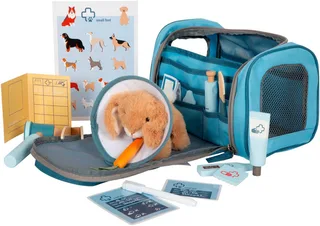 Dierenartstas met Pluche Konijn van small foot in Meerkleurig – productfoto 3 van 5